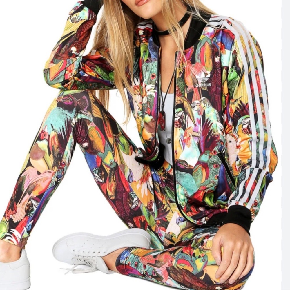 Adidas X Farm Rio Women's Multicolor Print Jacket